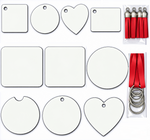 Sublimation Fun Pack - 10 pieces plus tassels, keyrings and ribbons