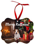 UNISUB 4839 Hardboard Textured Matte Ornament Benelux sublimation blanks - 2.86" x 3.95" with Ribbon - Box with 10