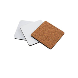 Unisub Sublimation Coaster Blanks - 3.75" Square with Cork Back. Pack of 40. - Sublimax